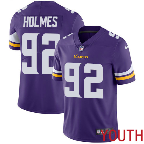 Minnesota Vikings #92 Limited Jalyn Holmes Purple Nike NFL Home Youth Jersey Vapor Untouchable->minnesota vikings->NFL Jersey